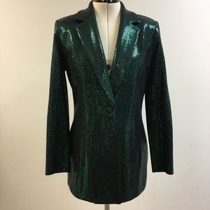 St. John Couture Paillette Knit Blazer & Trouser